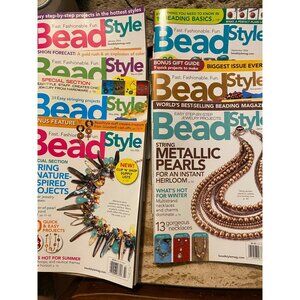 Vintage Beadstyle Magazine Lot 2003-2007 Jewelry Making Guides